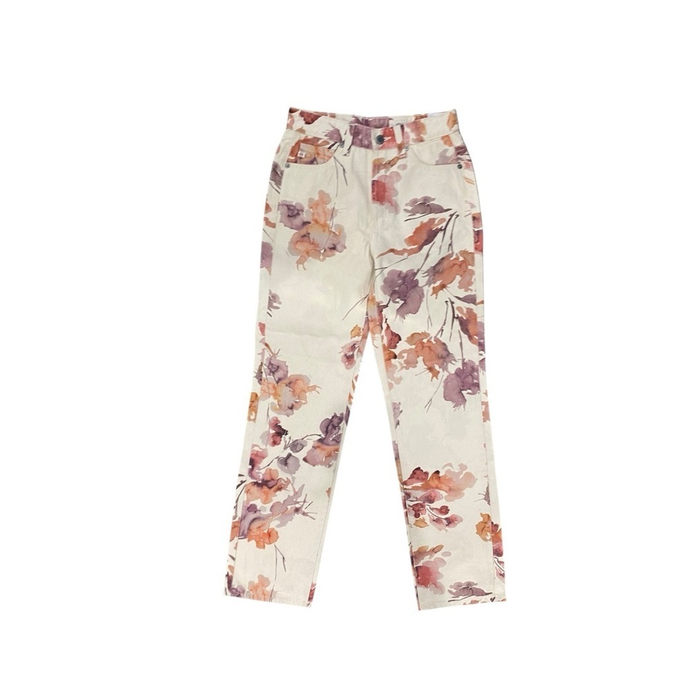 AG ADRIANO GOLDSCHMIED Womens Alexxis High Rise Floral Print Jeans Size 25R - Picture 5 of 12